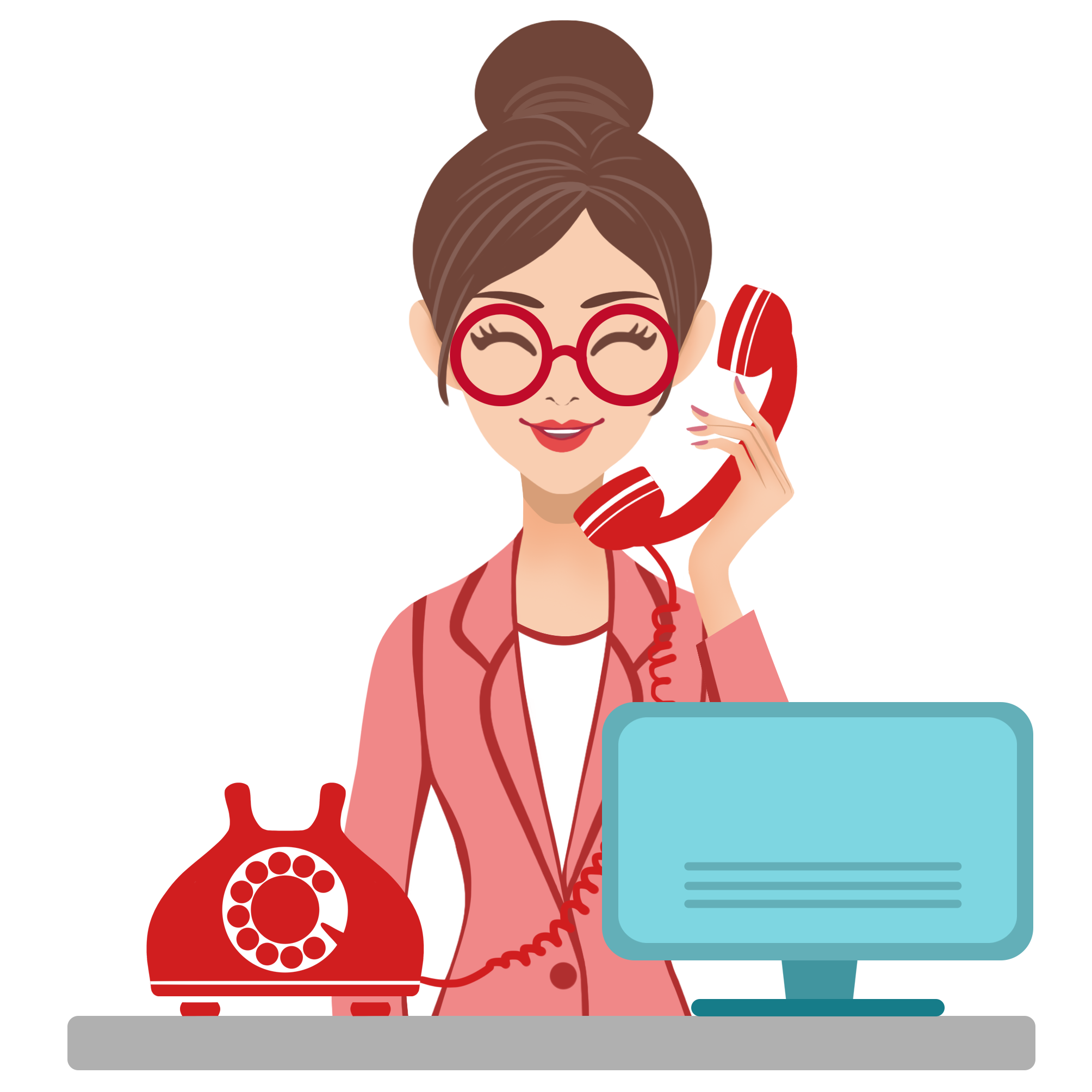 Calling Phone Clipart PNG Images, Pink Phone Lovely Phone Heart Call ...